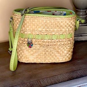 BRIGHTON  vintage straw purse